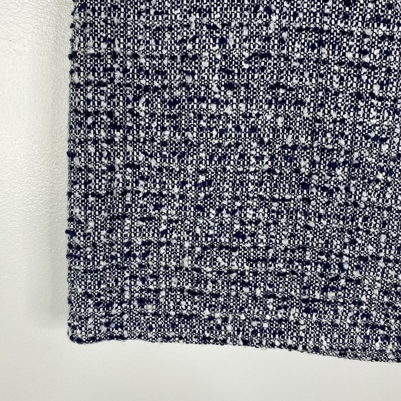 L.K. Bennett Astrala Navy Tweed Skirt Sz. 10 Classic Preppy - Picture 6 of 9